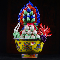 Tal Si Crisp oil flower tip Artisan Artisan Artisan Pasta Statue of the Moonie Paver Hall of Flowers