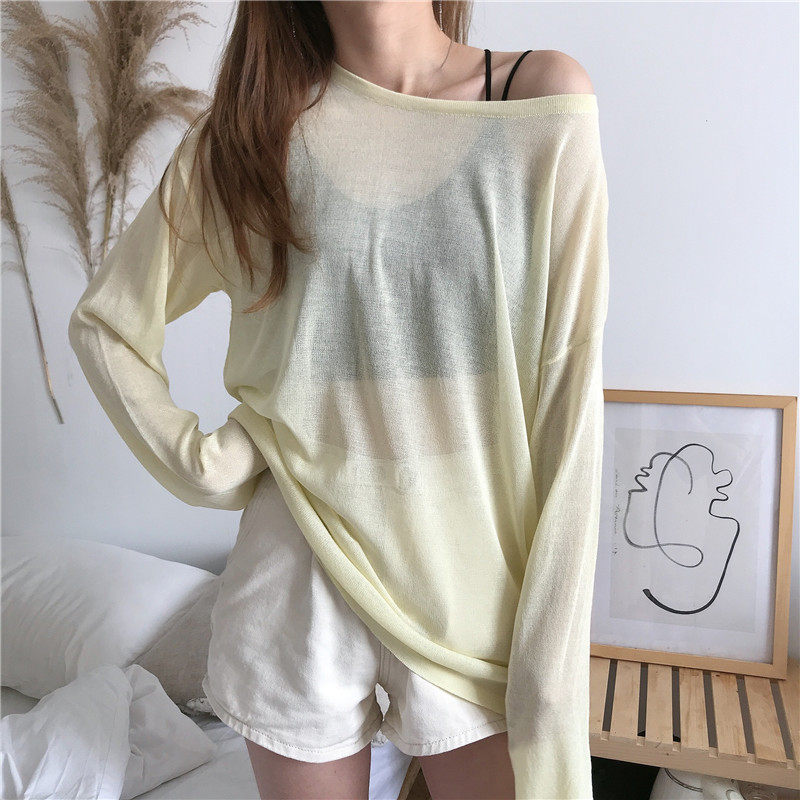 防晒空调罩衫2020夏季新款针织衫 情兰朵服饰毛针织衫