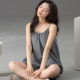 Yalu suspender pajamas ສໍາລັບແມ່ຍິງ 2026 ລະດູຮ້ອນໃຫມ່ vest ສັ້ນຝ້າຍບາງທີ່ມີ pads ເຮືອນໃສ່ຊຸດ
