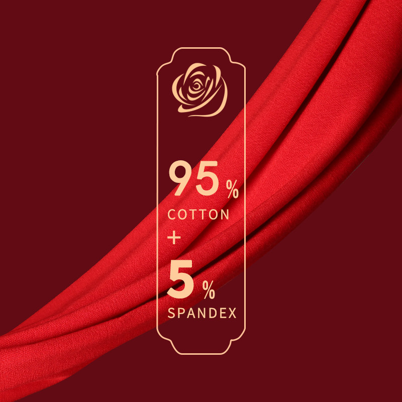 雅鹿男士红色本命年内裤男生纯棉四角裤男款短裤衩裤衩2026新款HQ,淘宝优惠券,粉丝福利购,淘宝优惠卷