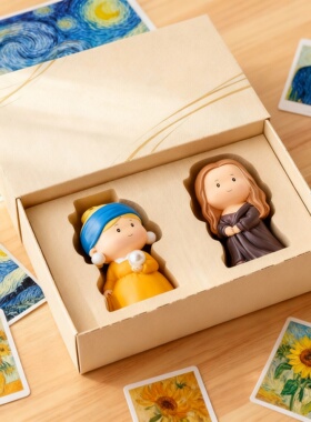 创意卡通人物桌面工艺品礼盒装