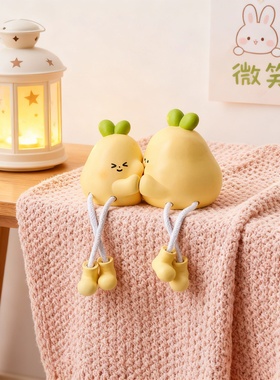 可爱水果造型毛绒护耳摆件