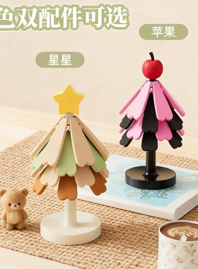 圣诞树氛围扭扭棒小夜灯双色