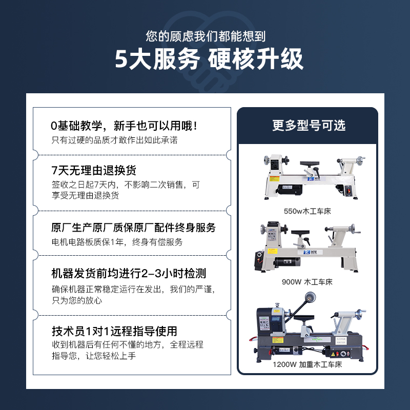 550W木工车床微小型机床车床木旋机打磨机车床佛珠车床简易佛珠机-图2