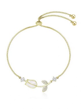 新款可调节郁金香手链女时尚小众