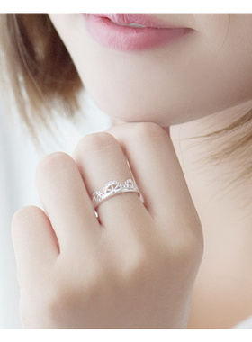 s925纯银女戒指饰品新款日韩国个