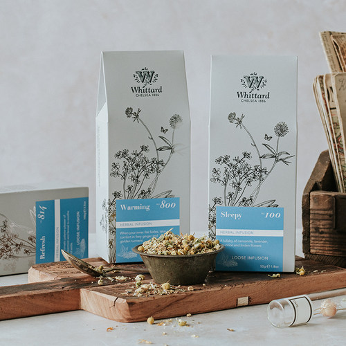 Whittard英国进口 晚安茶50g袋装英式花草茶薰衣草洋甘菊茶叶散茶 - 图3