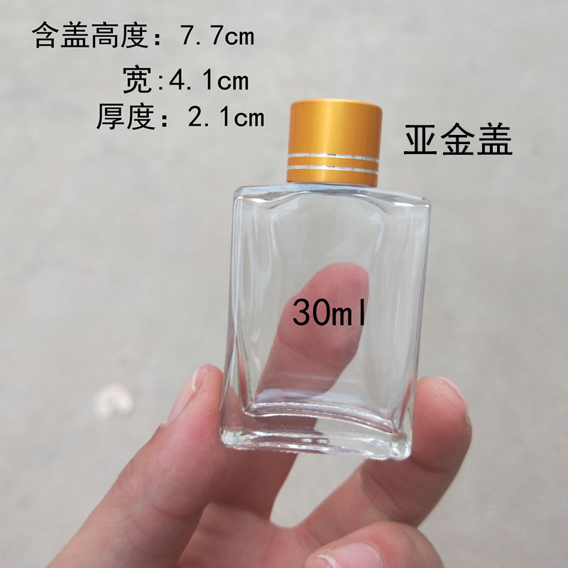 透明玻璃小酒瓶30ml50ml100ml白酒瓶试用瓶二两扁酒瓶药酒空瓶子-图2