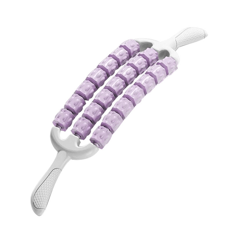 三排可弯曲按摩棒狼牙棒儿童感统长高训练肌肉放松滚轮轴腿部,淘宝优惠券,粉丝福利购,淘宝优惠卷