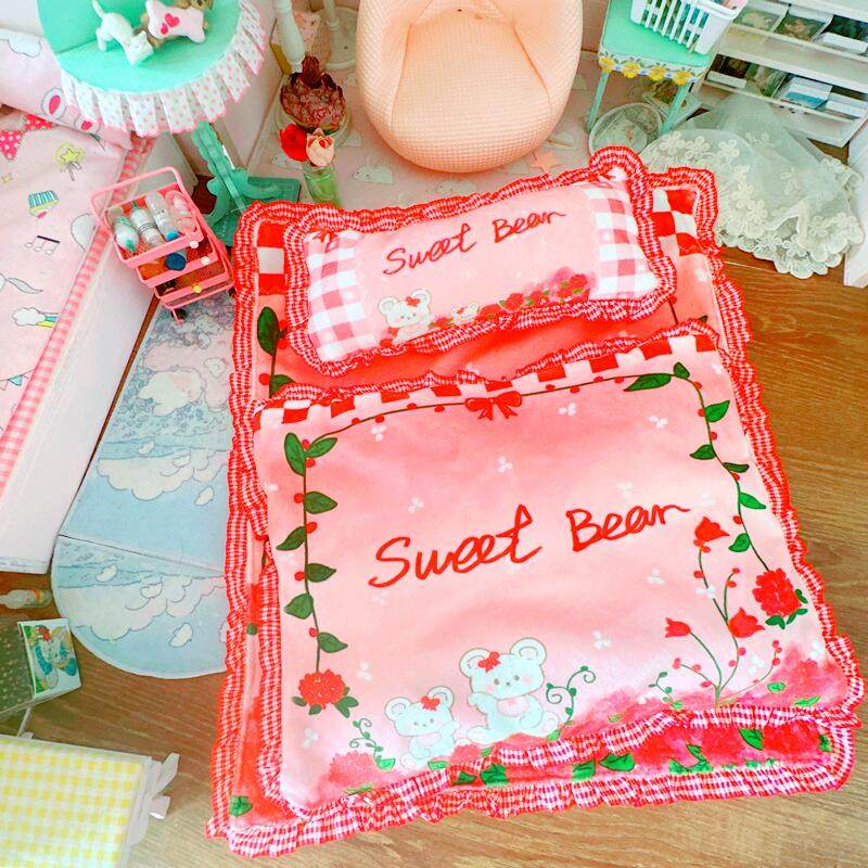 20cm棉花娃娃床品20cm明星玩偶娃娃可爱单双人床品三件套被子枕头,淘宝优惠券,粉丝福利购,淘宝优惠卷