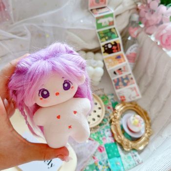 10cm attributeless star body doll humanoid doll plush toy Grape Ice Internet Celebrity cute cotton doll