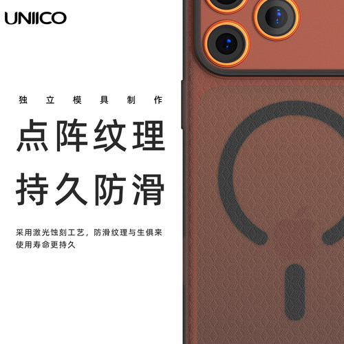 UNIICO适用苹果17手机壳轻薄设计软胶手感套17pm纹理磨砂阵点防滑17promax保护软壳薄款潮流套男女 - 图0