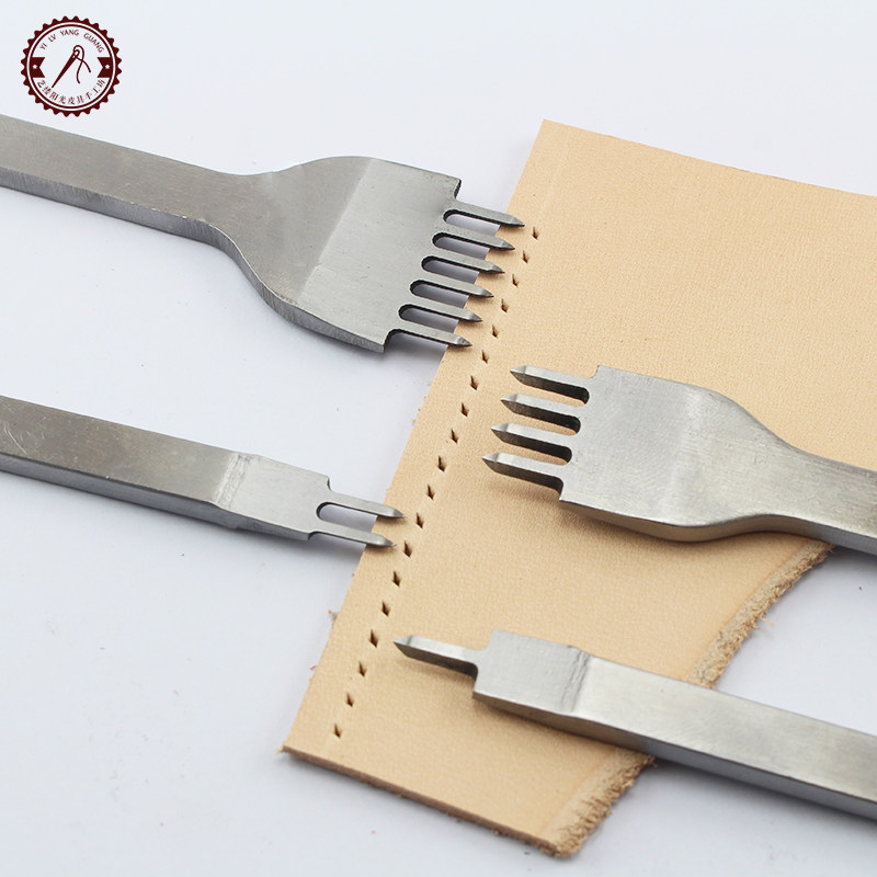 手工皮具diy皮革工具白钢菱斩皮革打孔器缝纫套装4mm菱斩皮包缝线,淘宝优惠券,粉丝福利购,淘宝优惠卷