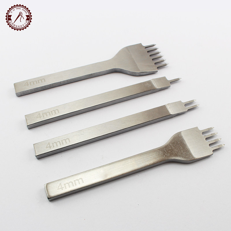 手工皮具diy皮革工具白钢菱斩皮革打孔器缝纫套装4mm菱斩皮包缝线,淘宝优惠券,粉丝福利购,淘宝优惠卷