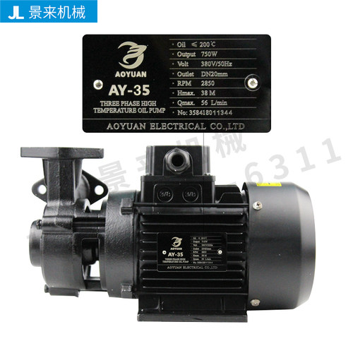 AOYUAN水泵AY-35模温机油泵高温泵160度水温/200度油温AY48 AY65 - 图1