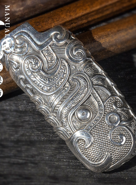 S999银饕餮火机壳外壳高档个性复古银饰品一次性打火机壳套通用