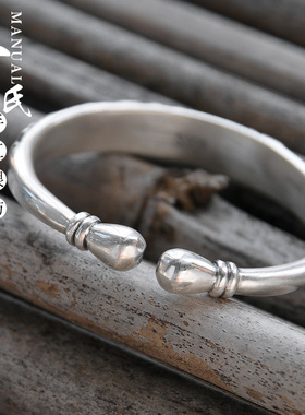 新款复古风牡丹手工定制纯银首饰