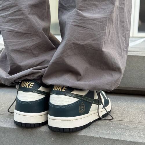 耐克Nike板鞋dunk低帮防滑白黑绿FB9109-301 - 图3