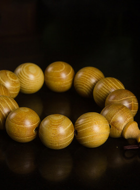 黄金佛珠手串金丝楠木念珠