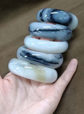 新疆和田籽料青花手镯拍货链接，拍前请联系客服