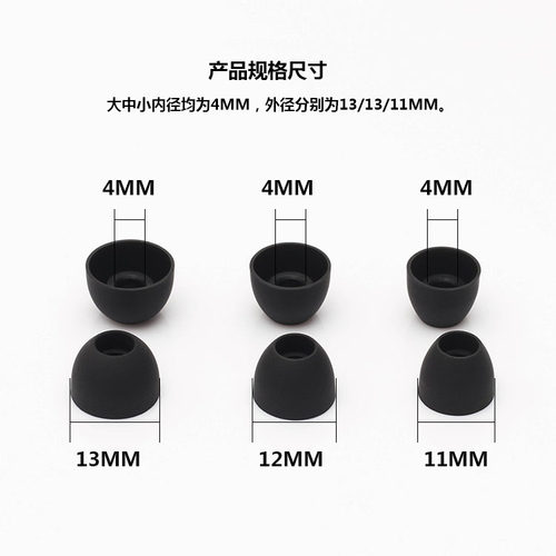 适用联想TG01蓝牙耳机套保护套硅胶耳塞套TC02耳帽冒TWS软胶塞皮套通用耳套耳塞皮套 - 图1