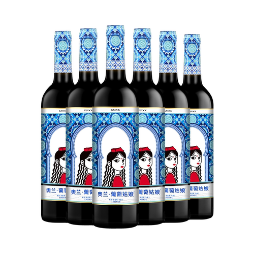奥兰传奇A5葡萄姑娘干红葡萄酒新疆产区750ml*12支红酒组合整箱装 - 图3