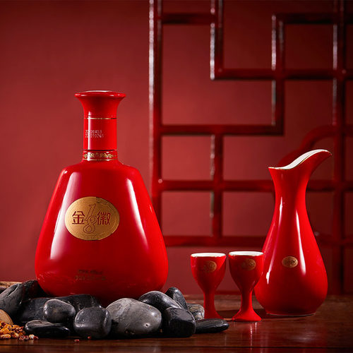 金徽酒金徽18 46度500ml*1 单瓶装浓香型白酒粮食酒官方旗舰店 - 图1