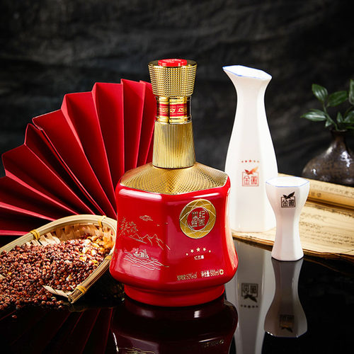 金徽酒世纪金徽红五星50度500ml*4瓶 整箱装浓香型白酒官方旗舰店 - 图0