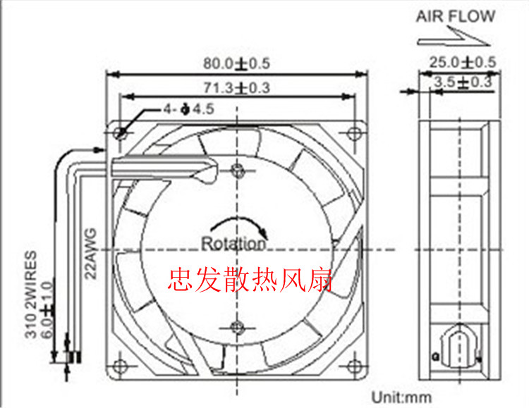 通用 电焊机散热风扇 24V 110V 220V 380V 排风 工业机柜轴流风机