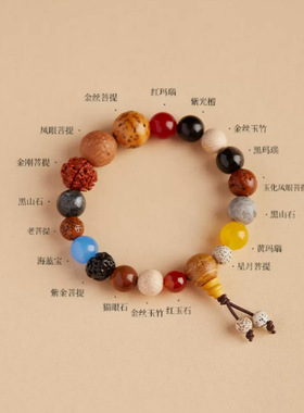 多宝多福十八子佛珠菩提手串菩提念珠