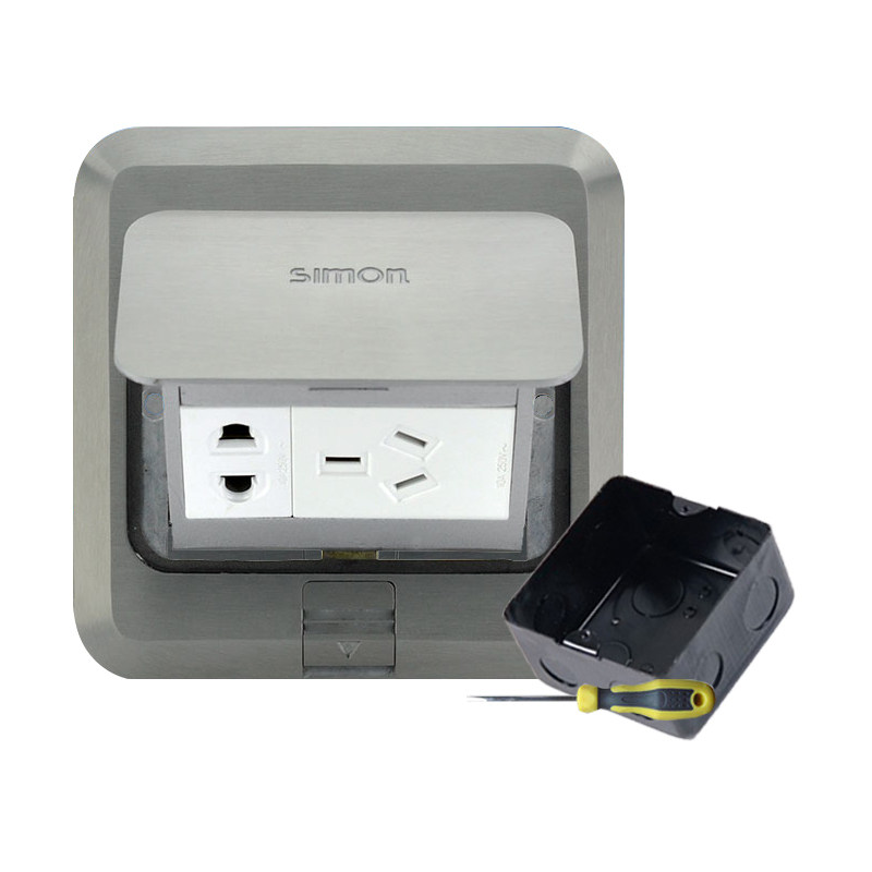 西蒙银色地插五孔地插防水地面插座面板TD120F1H,淘宝优惠券,粉丝福利购,淘宝优惠卷