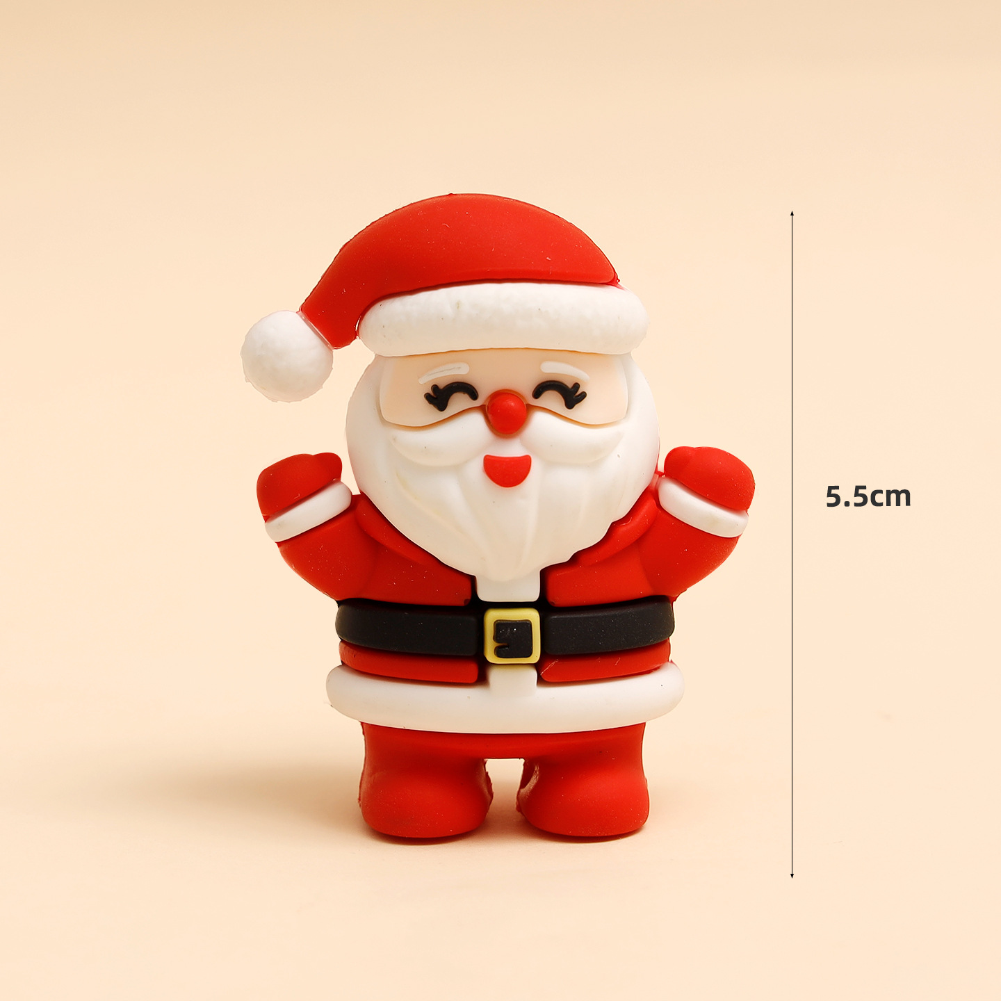 2025圣诞节蛋糕装饰摆件软胶圣诞老人雪人麋鹿小熊兔子派对插件 - 图3