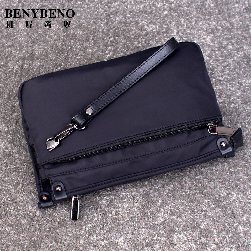 防水尼龙手机包男士休闲帆布男包 班妮奔奴男士包袋