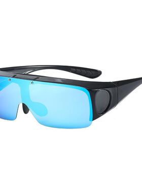 墨镜可套近视镜男士开车专用防紫外线大框登山女骑行套镜翻盖偏光