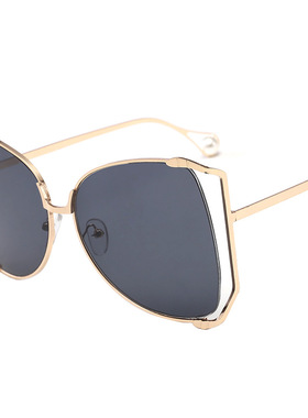 2026大框镂空镜框瘦脸镜框金属眼镜架女时尚太阳眼镜造型旅游拍照