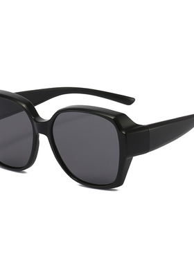 墨镜可套近视镜偏光开车专用男士女大框夹片方圆脸套镜高级感户外