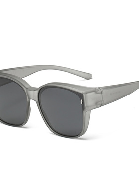 墨镜可套近视镜偏光开车专用男士女大框夹片方圆脸套镜高级感驾驶