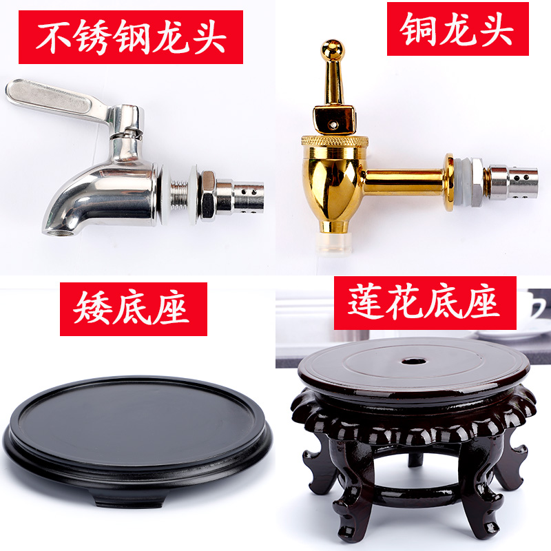 Large glass bubble wine bottle sealed bubble wine jar ginseng wine jar