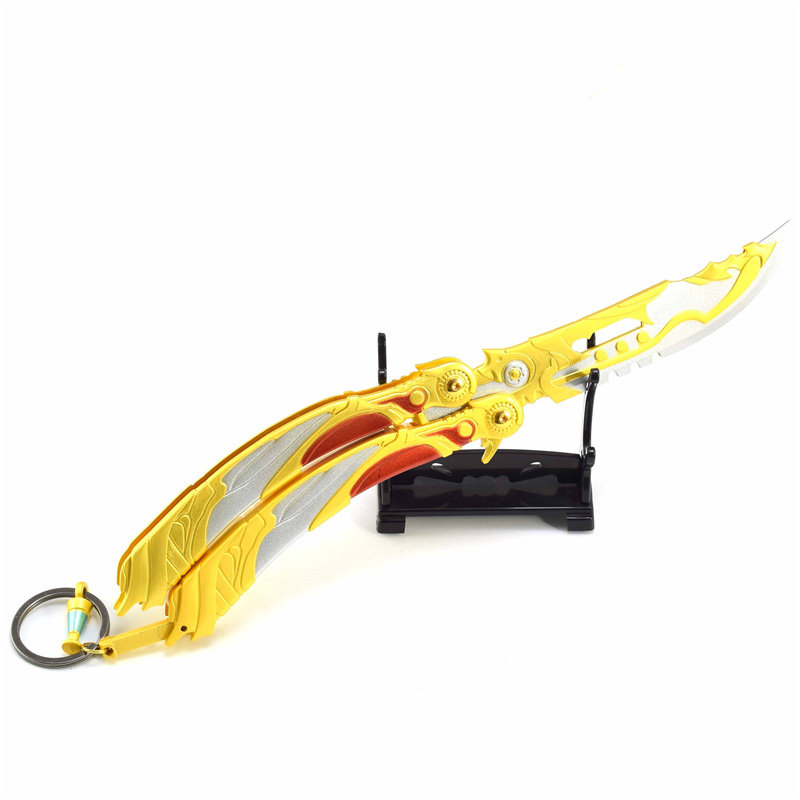 穿越火线模型穿越周边英雄近战武器天神蝴蝶刀甩刀炽芒蝶刃模型手办火线玩具刀