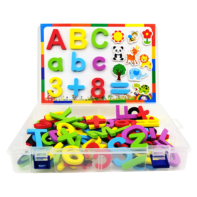 英文字母磁力贴数字磁铁冰箱贴磁性字母贴数字认知玩具卡片早教具-图3