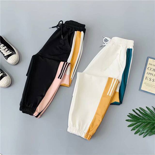 ໂສ້ງຂາຍາວ sweatpants ແບບໃຫມ່ຂອງແມ່ຍິງວ່າງ slimming