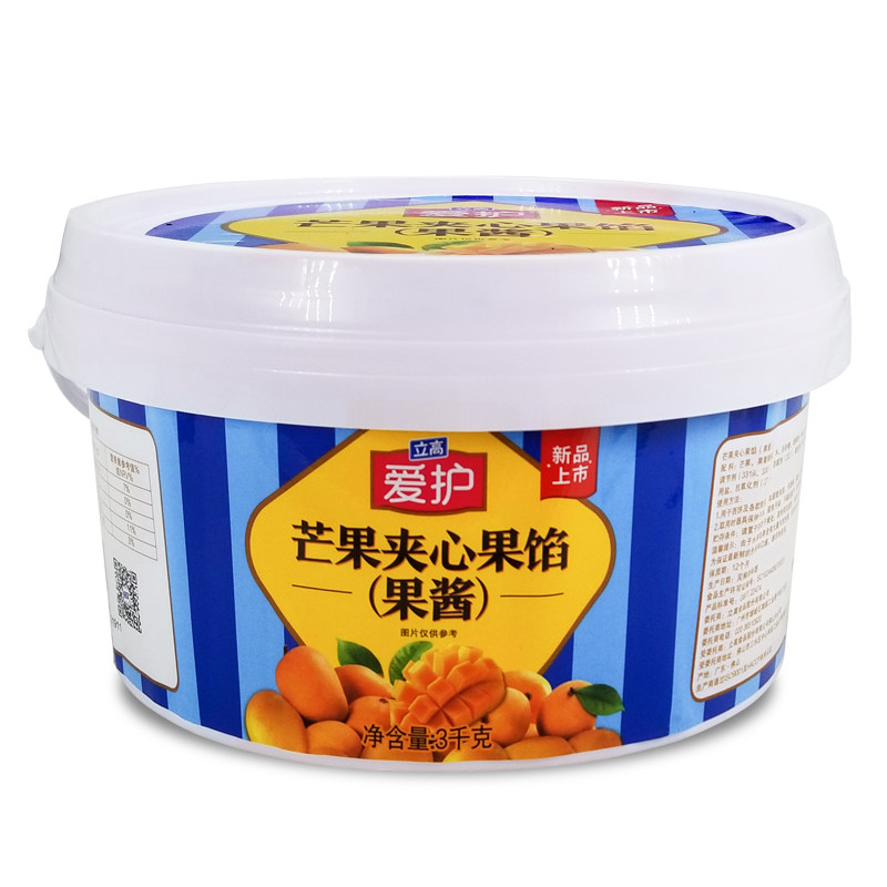 立高 爱护芒果果馅3kg 果酱面包蛋糕慕斯西点夹心 芒果陷装饰烘焙