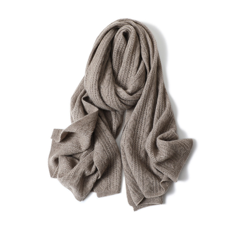 镂空绞花100%纯山羊绒披肩女针织纯色披肩围巾两用保暖空调屋围巾,淘宝优惠券,粉丝福利购,淘宝优惠卷