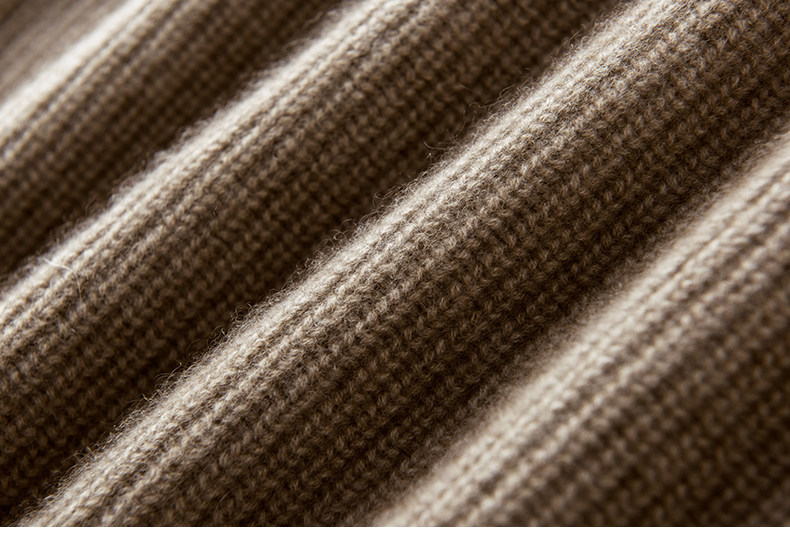 MRF〓绒+〓男女同款粗针重磅加厚斜拉链立领纯山羊绒衫女毛衣春,淘宝优惠券,粉丝福利购,淘宝优惠卷