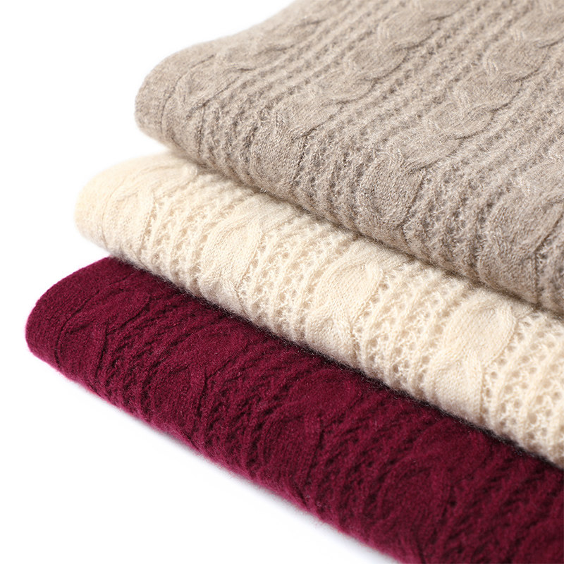 镂空绞花100%纯山羊绒披肩女针织纯色披肩围巾两用保暖空调屋围巾,淘宝优惠券,粉丝福利购,淘宝优惠卷