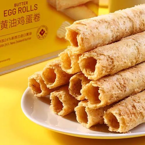 山姆会员店顺丰黄油鸡蛋卷608g 酥脆奶香 铁盒双层保护旗舰店代购 - 图1