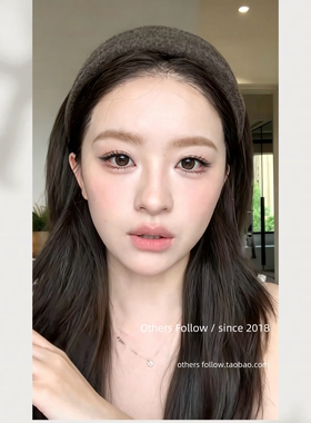滕姐梦玲同款毛绒宽边发箍百搭