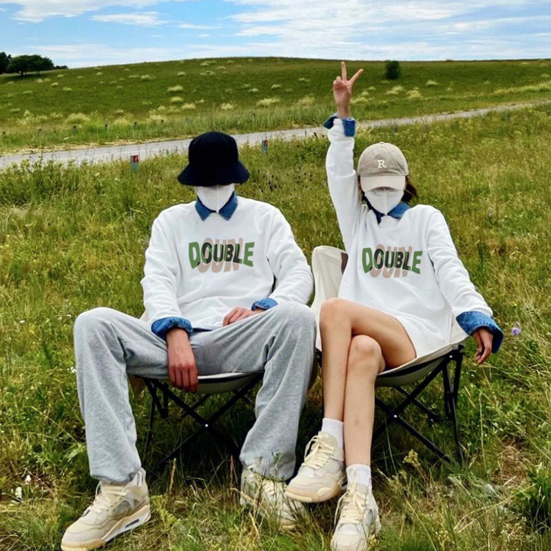 disoo情侣装卫衣服春秋冬季2023新款网红roora很仙的高级感外套潮 - 图1