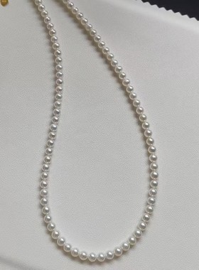 施家小灯泡贝珠项链女baby小米珠轻奢小众法式锁骨链项链