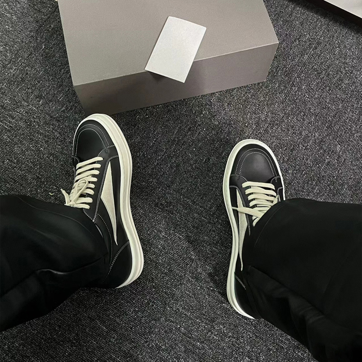 真皮ro鞋子低帮美式rick侵权工装板鞋男款厚底增高高街休闲潮鞋女,淘宝优惠券,粉丝福利购,淘宝优惠卷